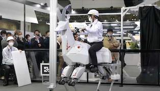 機械山羊
日本東京的國際機械人展覽會「iREX 2022」上週四舉行,當地工業巨頭 Kawasaki 於展中發布一款四足機械山羊「RHP Bex」,將來或可用於複雜地形運貨或載人代步。... 機械山羊
日本東京的國際機械人展覽會「iREX 2022」上週四舉行,當地工業巨頭 Kawasaki 於展中發布一款四足機械山羊「RHP Bex」,將來或可用於複雜地形運貨或載人代步。...